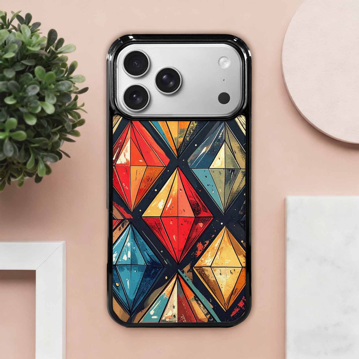 iPhone 17 Pro Max Case — Vintage Summer Diamond Retro Vintage, Custom Designed Case Cover