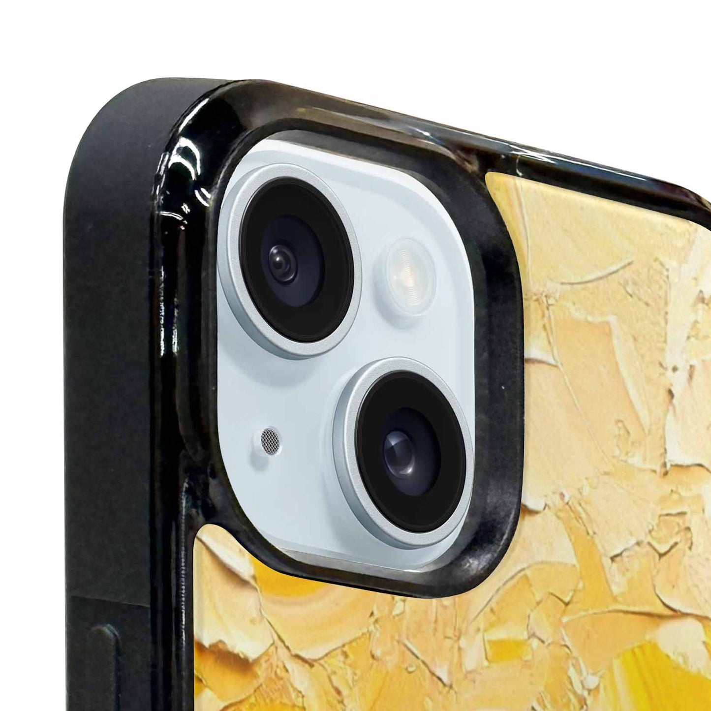 iPhone 15 Case — Impressionist Sunflower Brushstroke Pattern Hundreds Of, Custom Made Phone Cover
