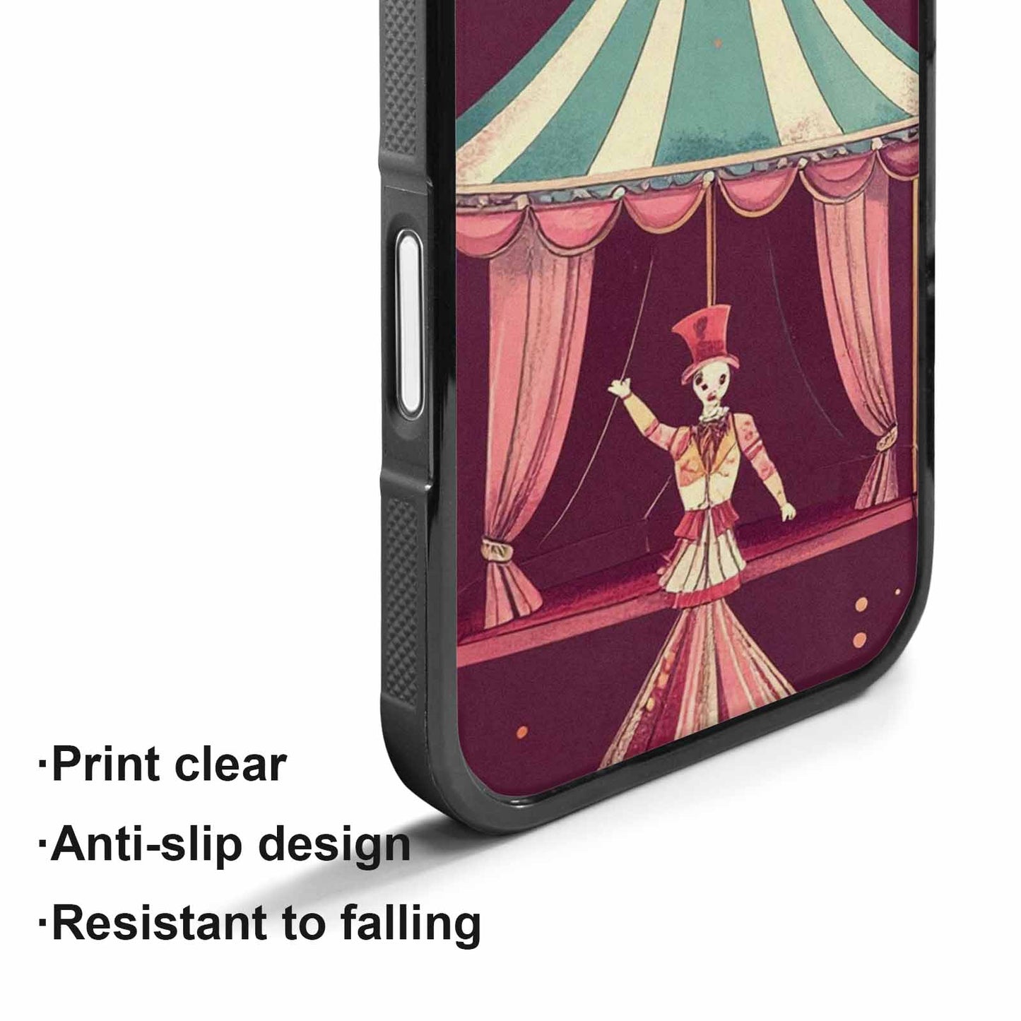 iPhone 17 Case — Vintage Circus Art Pattern Retro Vintage, Personalized Phone Case