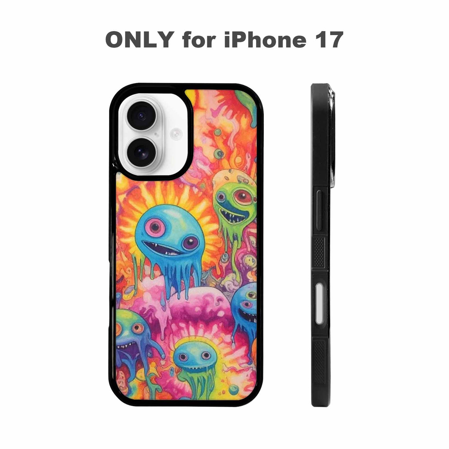 iPhone 17 Case — Aliens Tie Dyemelting Aliens Tie Dye, Personalized Phone Case