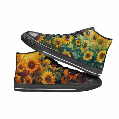 WOMEN'S Blend Melt Them High Top Canvas Cottagecore Custom Sneakers