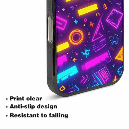 iPhone 16 Pro Max Case — 80s Retro Motif 80s Retro Motifs, Custom Art Phone Cover