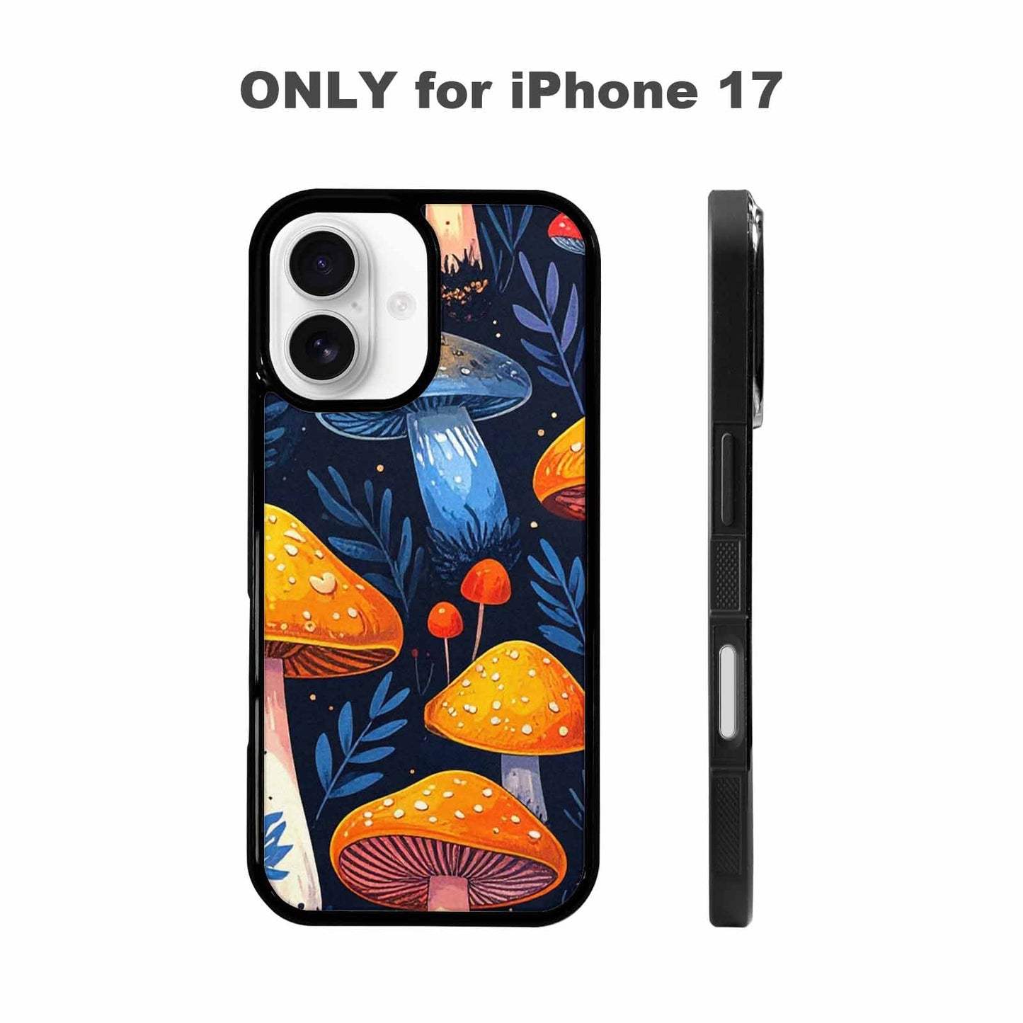 iPhone 17 Case — Vivid Winter Mushroom Cartoon Cute, Custom Phone Case