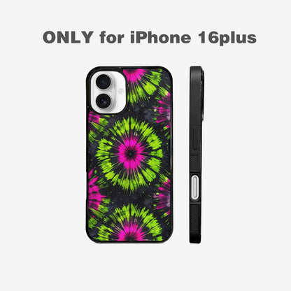 iPhone 16 Plus Case — Acid Wash Tie Dye Neon Custom, Custom Made Phone Cover