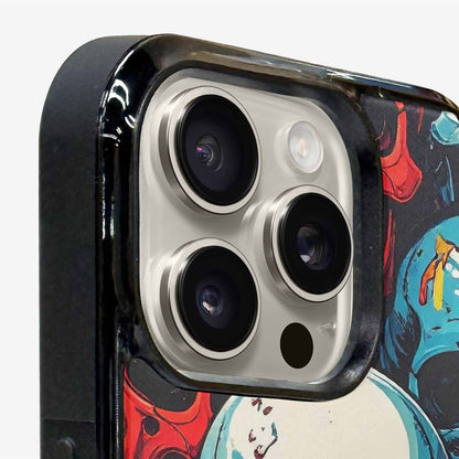 iPhone 16 Pro Case — Many Of Skulls Collage Overlapping Art, Personalized Phone Case