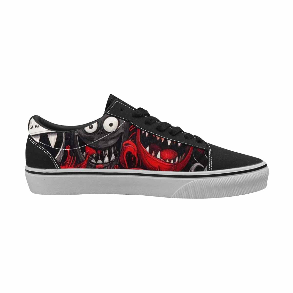 WOMEN'S Monsters (general) Lace-Up Canvas Vibrant Chaos Sneakers