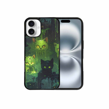 iPhone 16 Plus Case — Toxic Melting Skeleton Cats Small Toxic, Personalized Phone Case