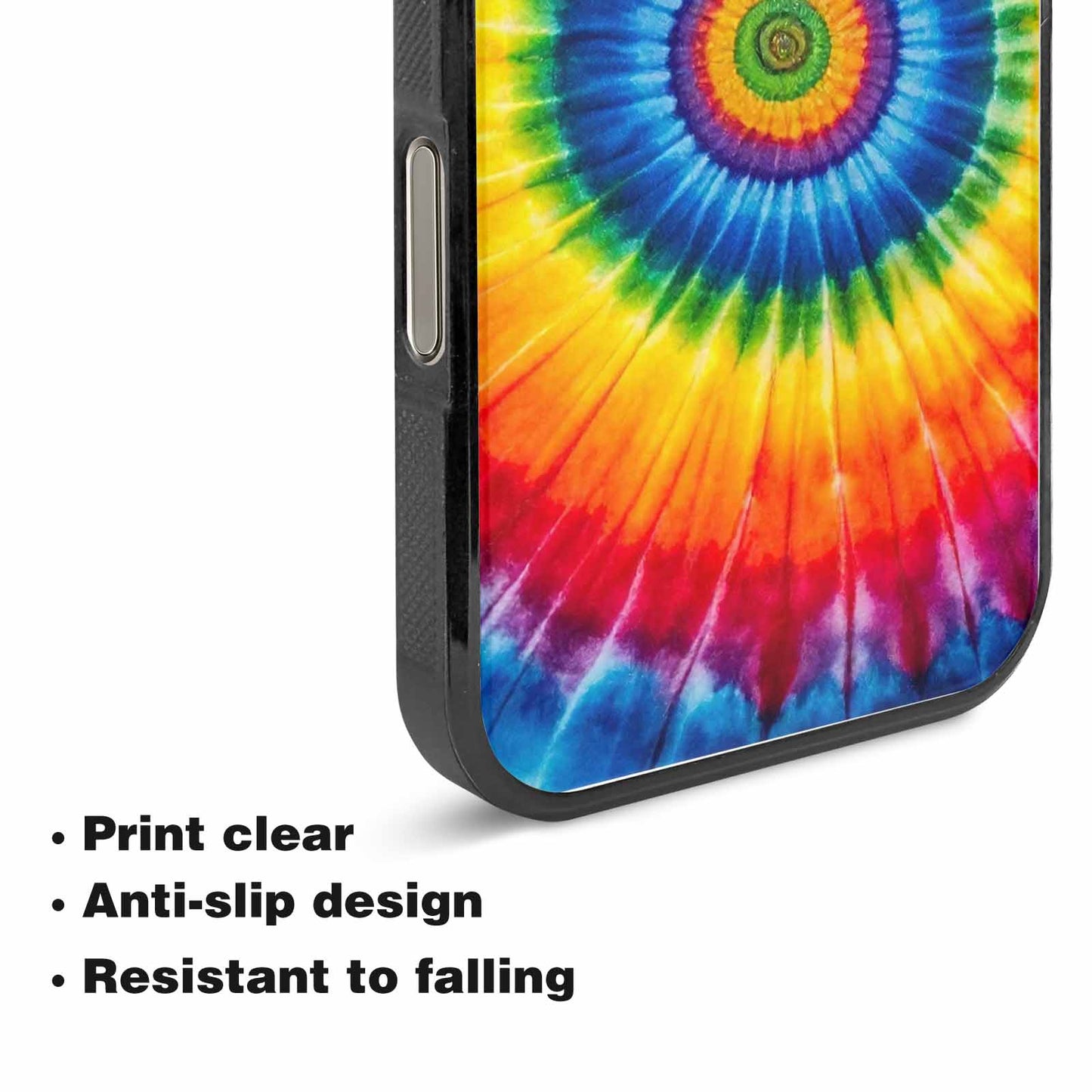 iPhone 15 Pro Max Case — A1 Fly Rainbow Spiral Tie Dye, Custom Made Phone Cover