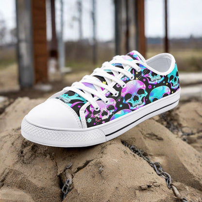 Peacock Navy Indigo Wearable Bold Art - Freaky Shoes | Custom Art Sneakers