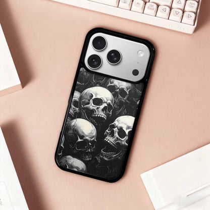 iPhone 17 Pro Case — Skull Dark Art Gothic Print Gothic, Unique Phone Case Design
