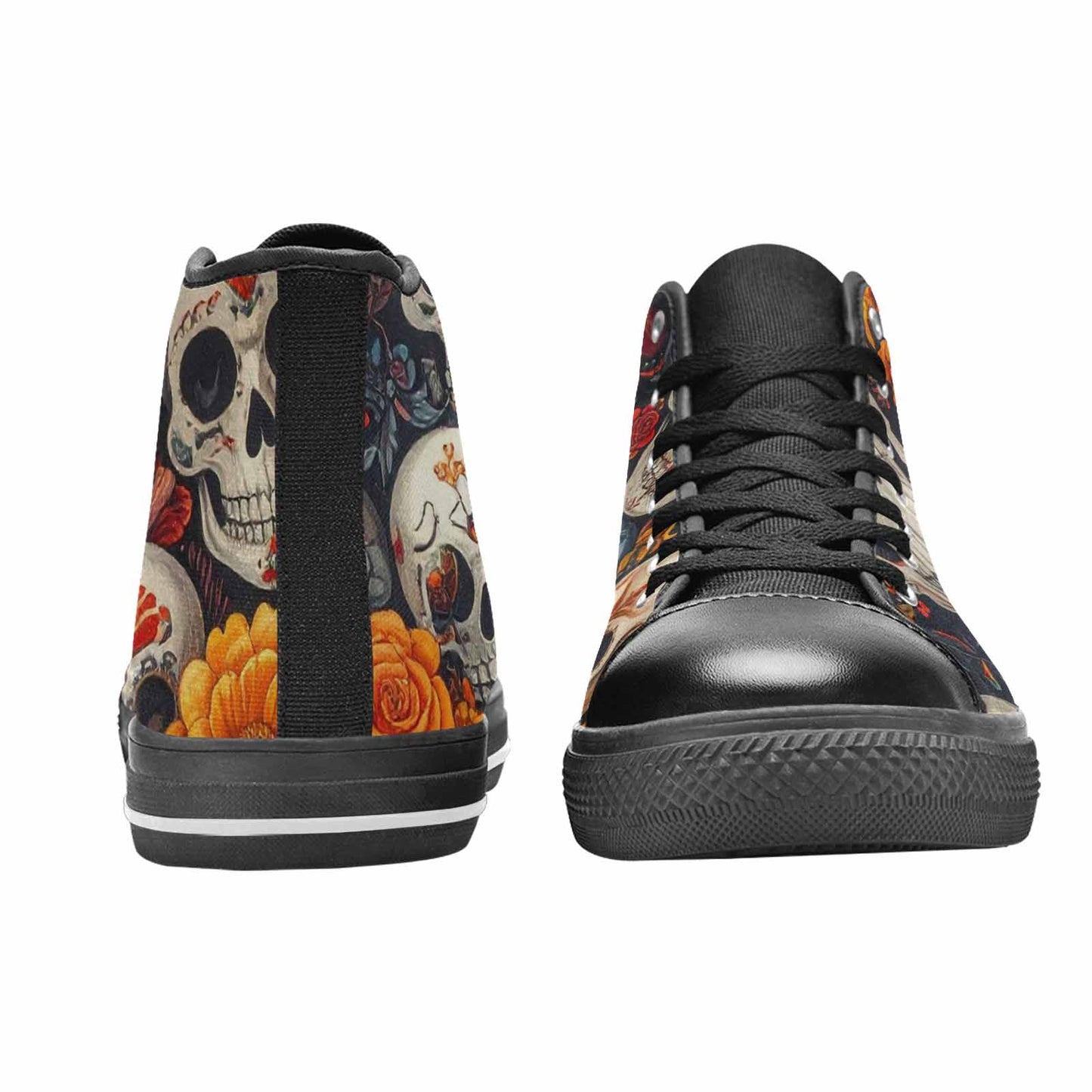 MEN'S Skull High Top Canvas Y2K Custom Shoes
