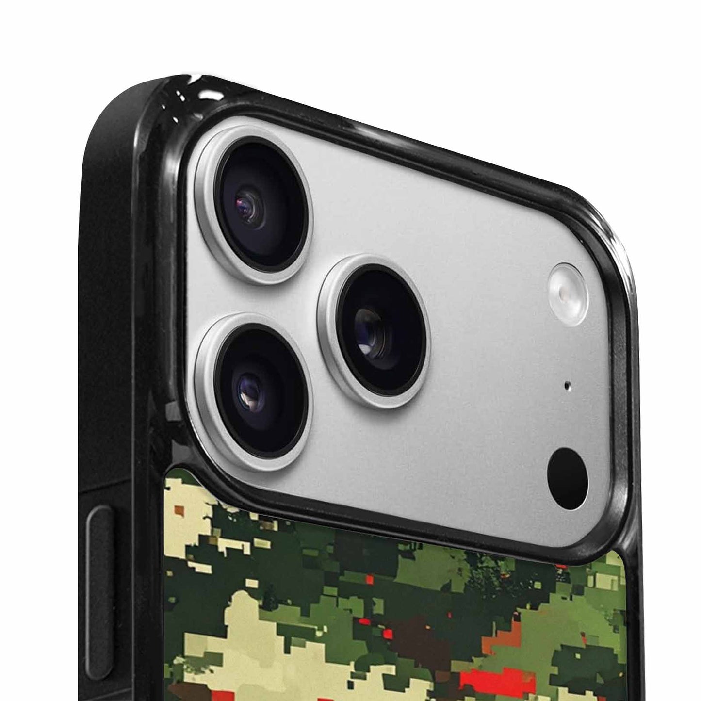 iPhone 17 Pro Case — Small Military Camouflage Blotch Pattern Camo, Customized Protective Case