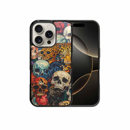 iPhone 16 Pro Case — Skulls Animal Printskulls Patt, Custom Printed Phone Case