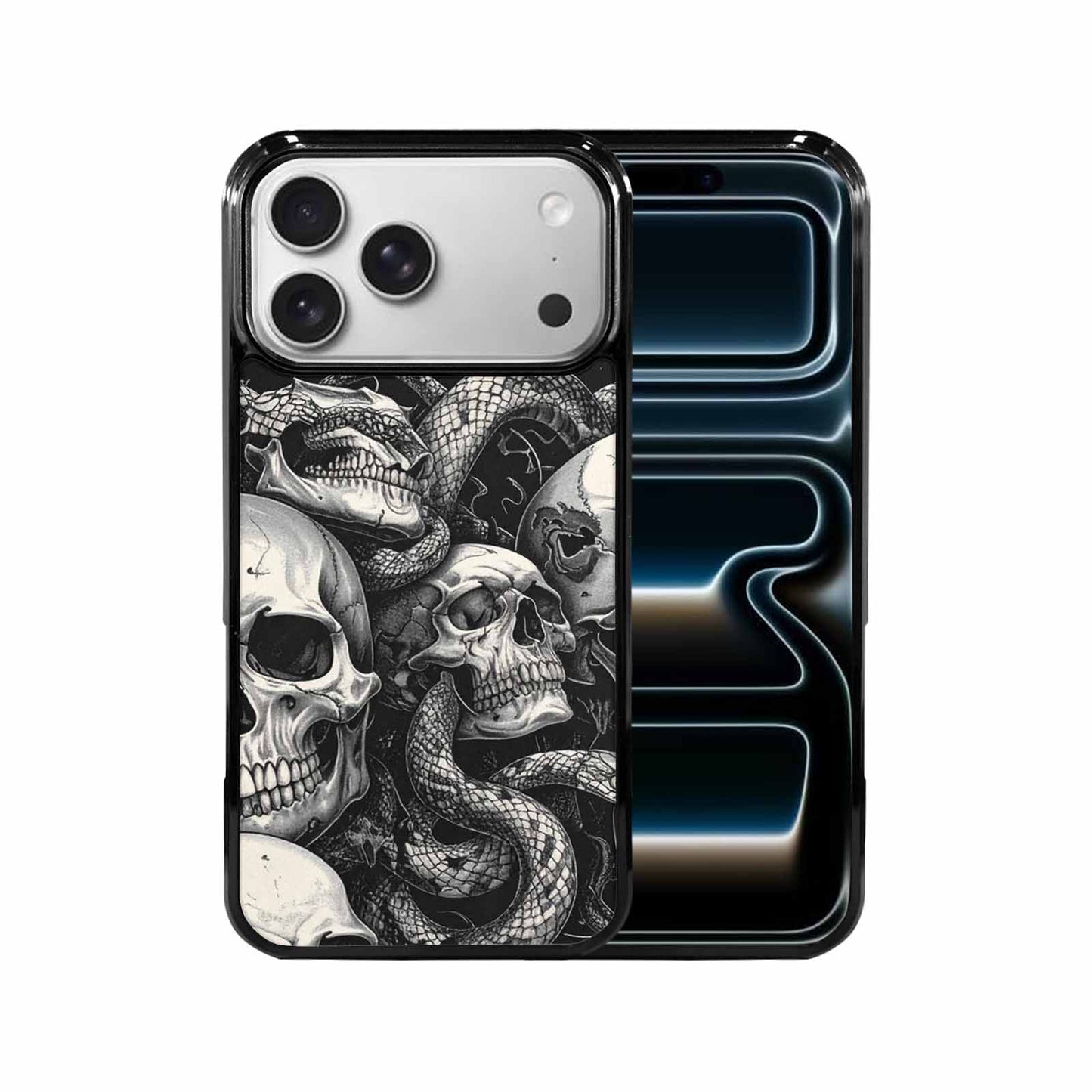 iPhone 17 Pro Max Case — Skull Dark Art Gothic Print Gothic, Customized Protective Case