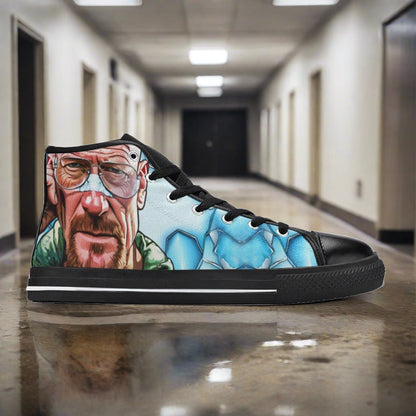 Aztec Blue Gold Vivid WOMEN Bold Art - Freaky Shoes | Custom Art Sneakers