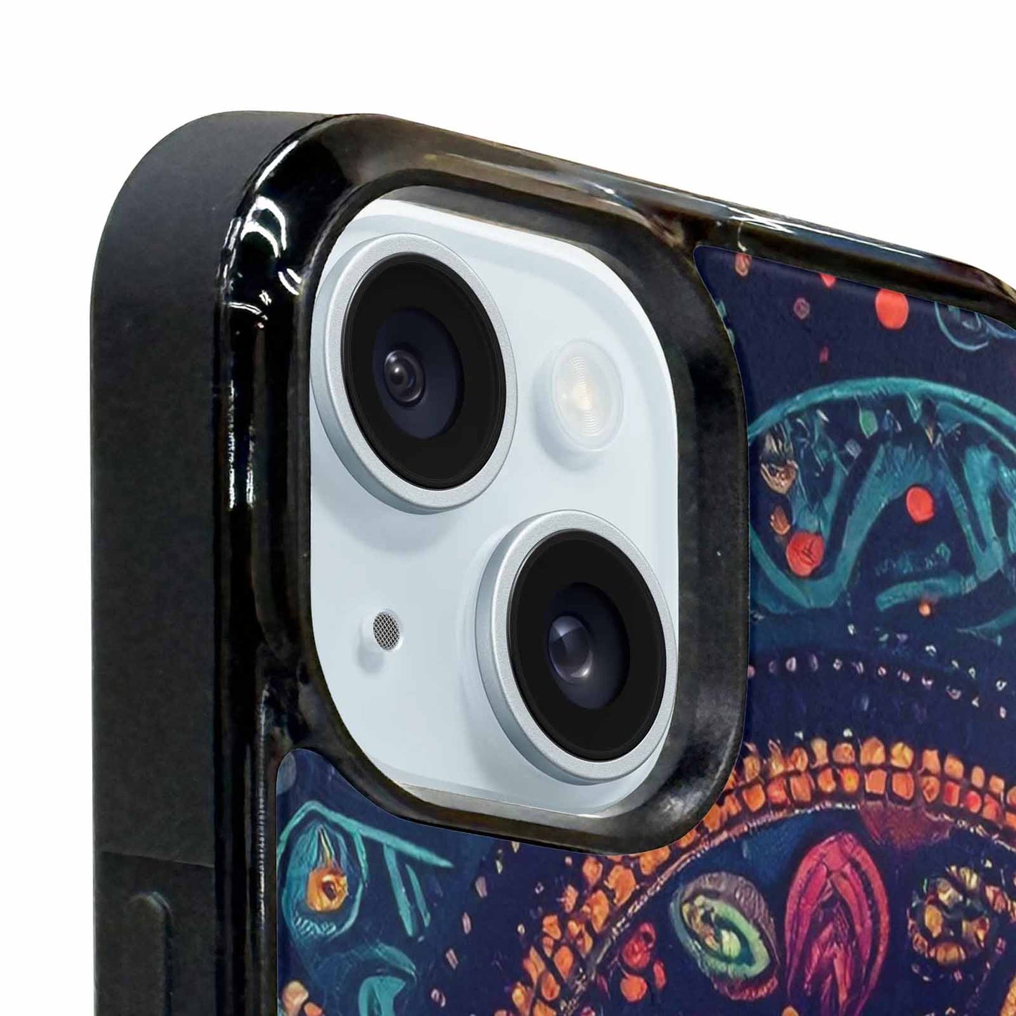 iPhone 15 Plus Case — Paisley Mandala, Personalized Phone Case