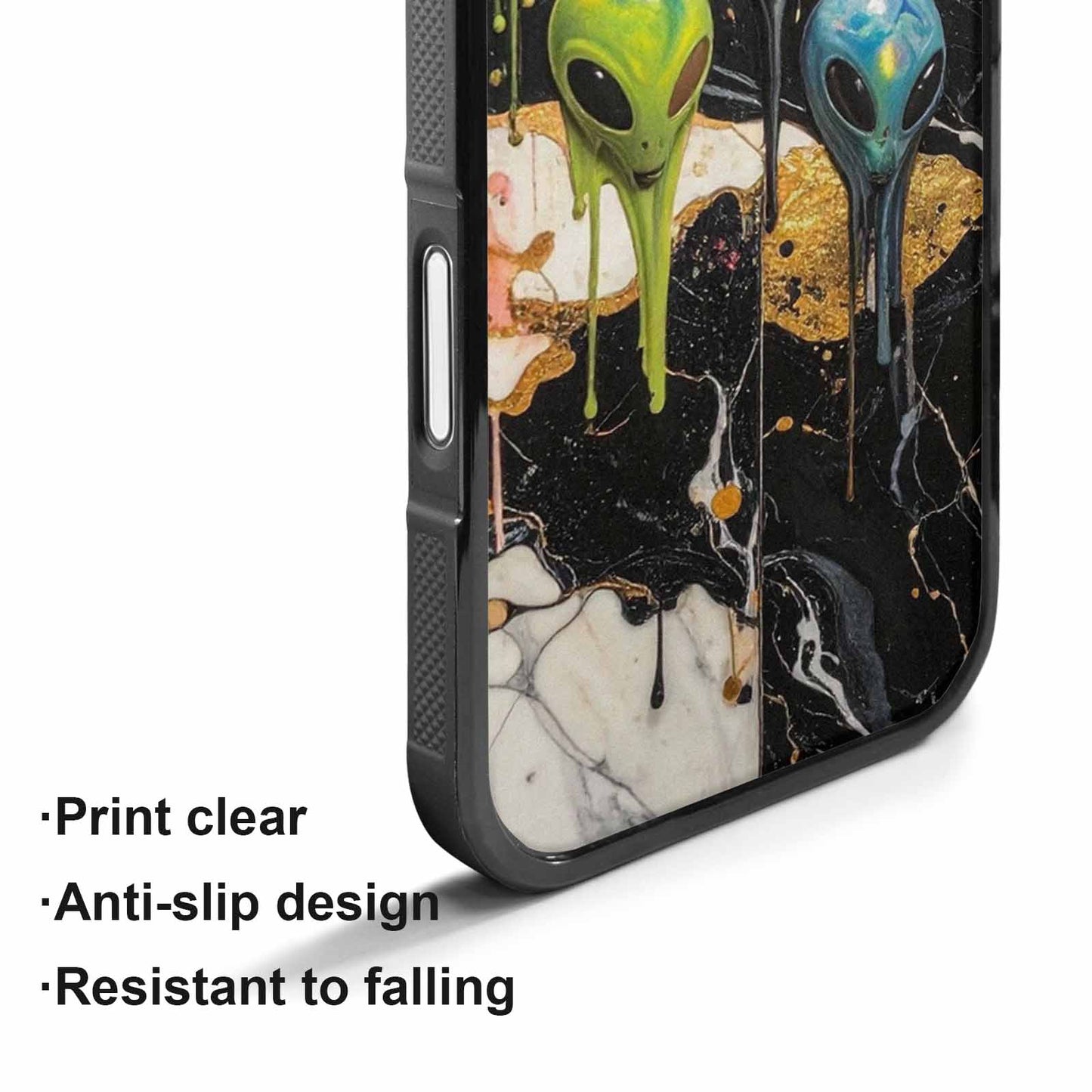 iPhone 17 Case — Aliens Marblemelting Aliens Pa Alien Scifi, Custom Designed Case Cover