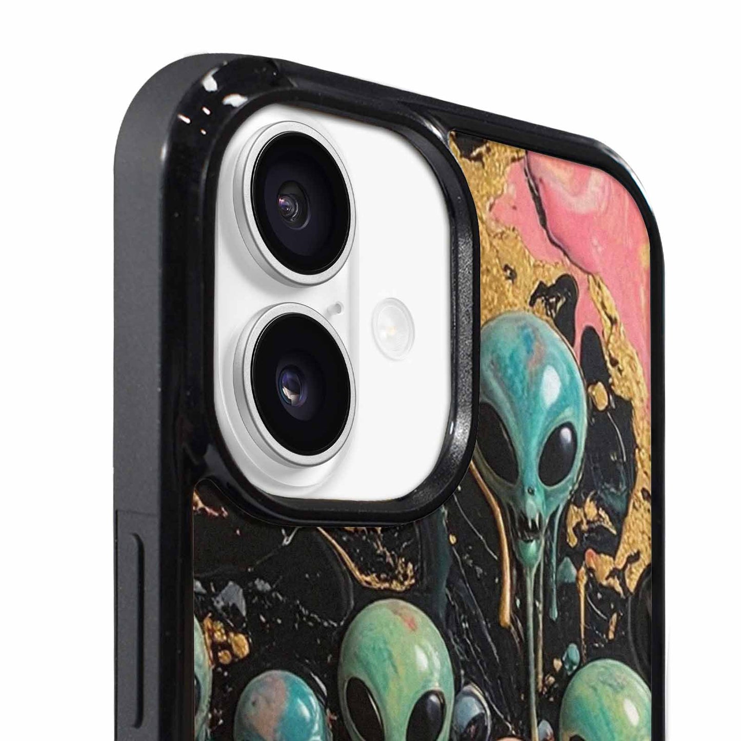 iPhone 17 Case — Aliens Marblemelting Aliens Pa Alien Scifi, Custom Phone Case