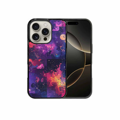 iPhone 16 Pro Case — Cosmic Creature And Object Mashup Pattern, Custom Phone Case