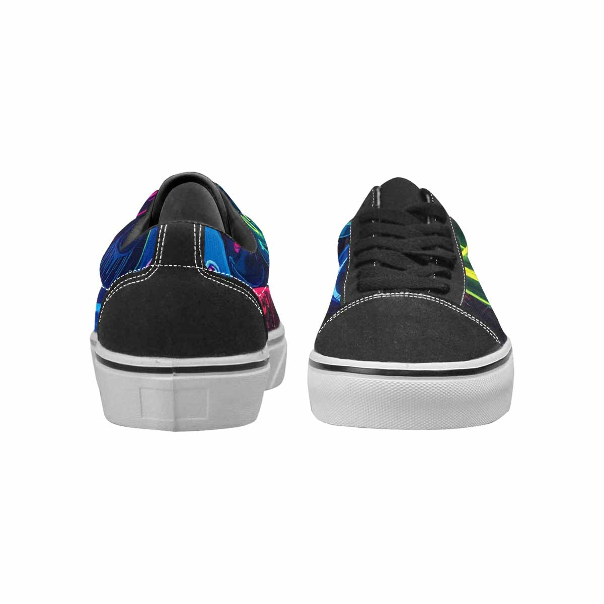 WOMEN'S Smiley Faces × Glow Lace-Up Canvas Surreal Shoes