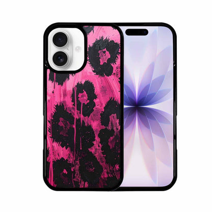 iPhone 17 Case — Black &amp; Pink Ink Animal Print, Custom Print Case Cover