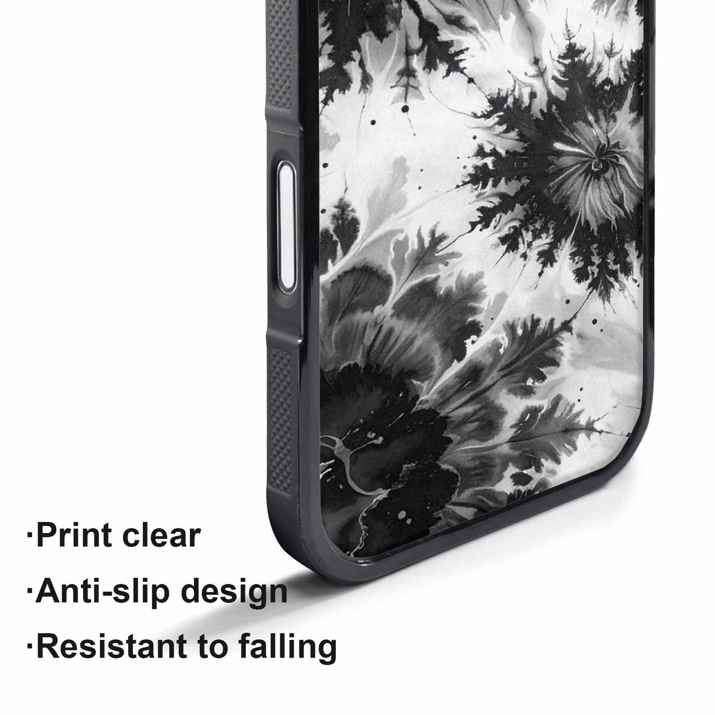 iPhone 17 Pro Max Case — Tie Dye Acid Wash Black Tie, Custom Made Phone Cover