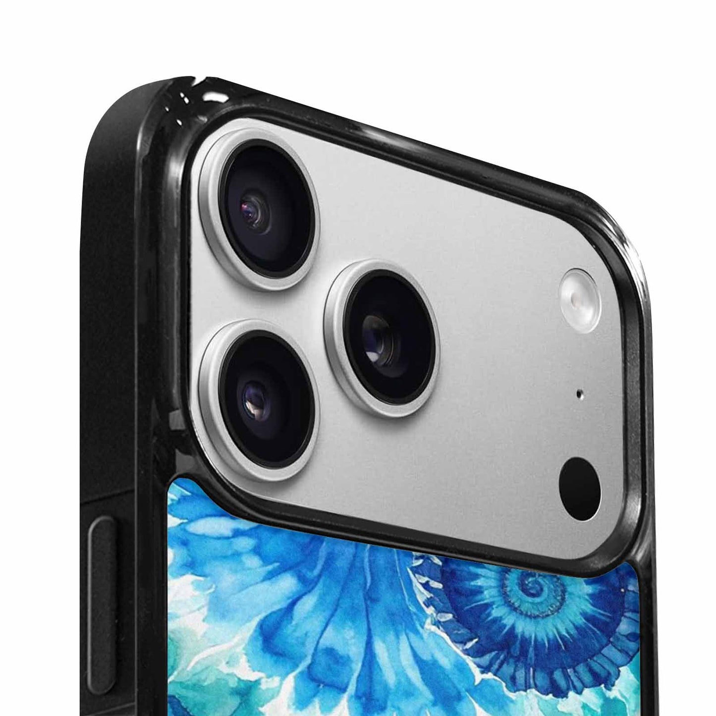 iPhone 17 Pro Max Case — Tie Dye Ocean Blues Tie Dye, Custom Art Phone Cover