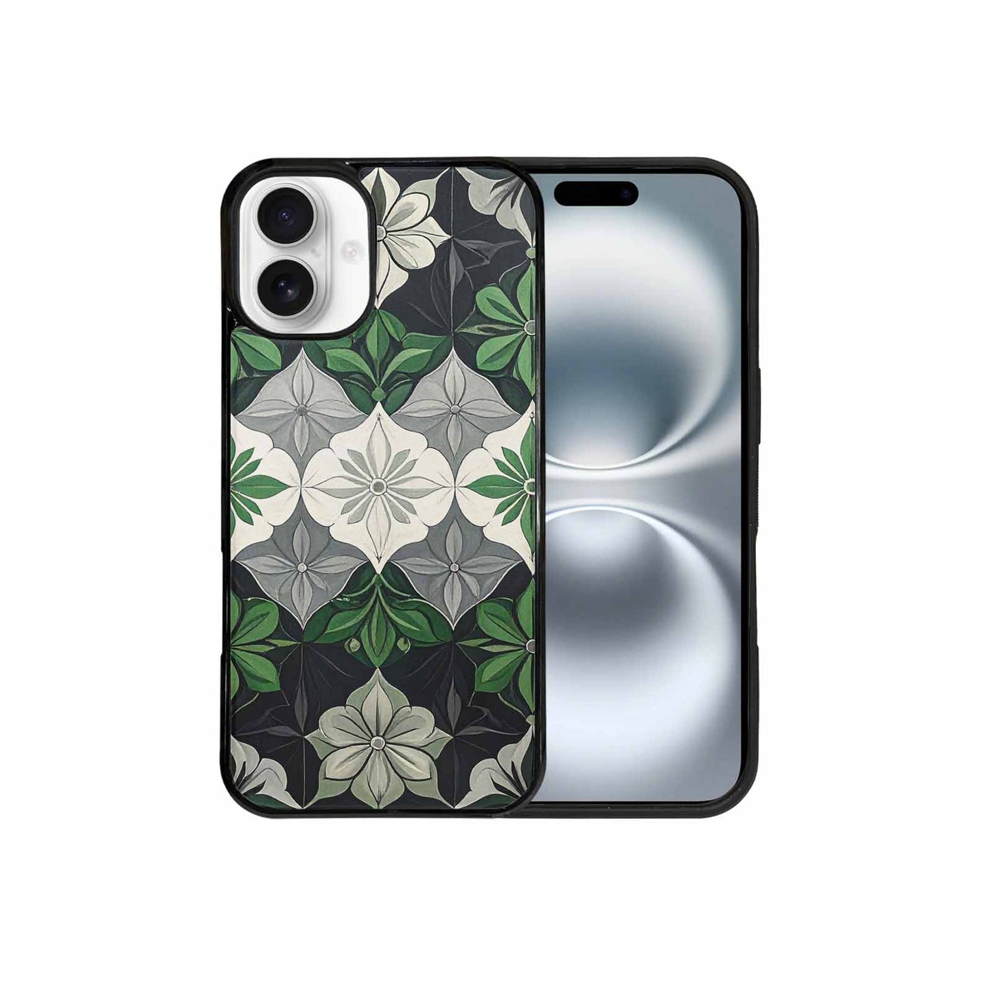 iPhone 16 Plus Case — Aromantic Flag Color Theme Small Rainbow, Custom Phone Case