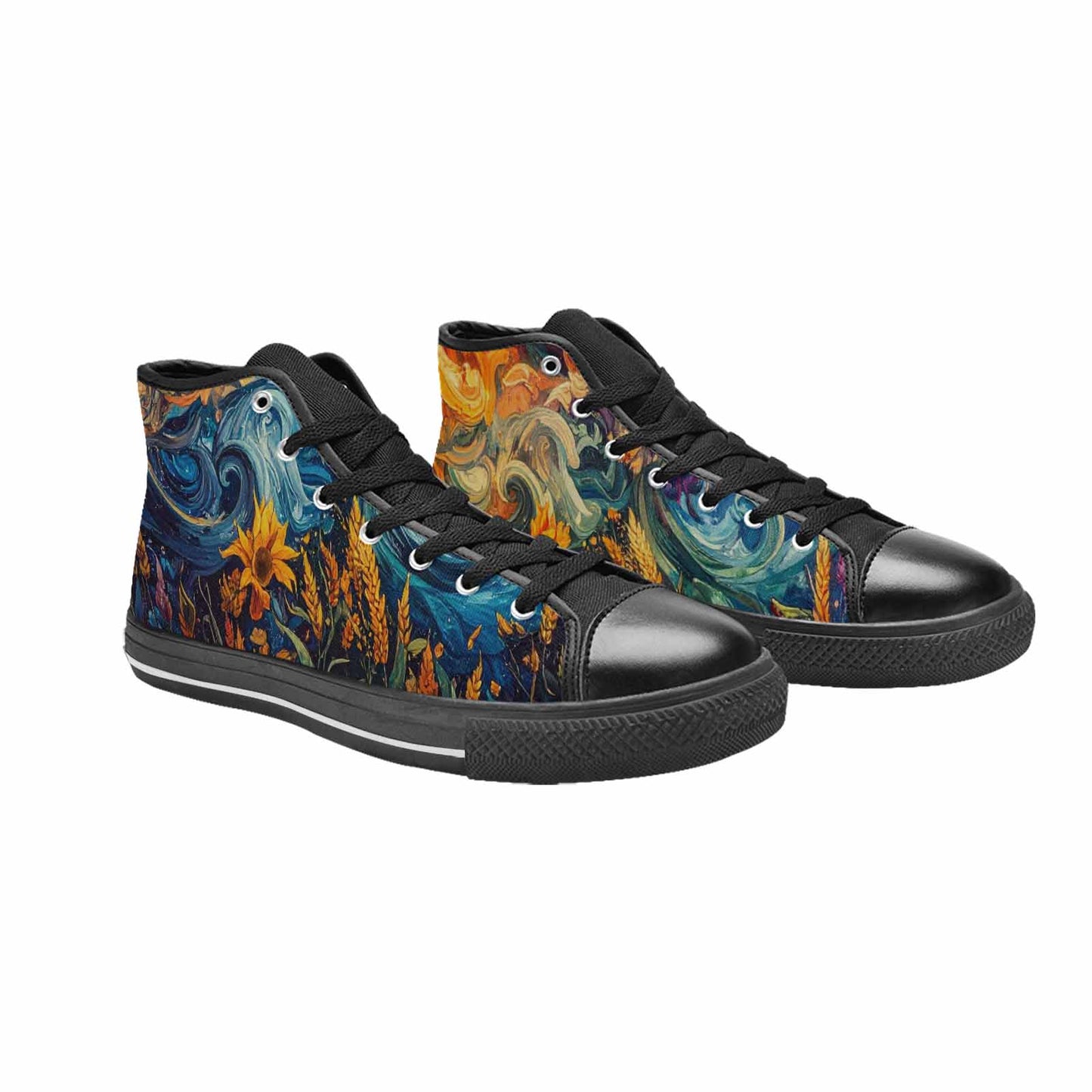 MEN'S Blend All Versions High Top Canvas Neon Fantasy Shoes