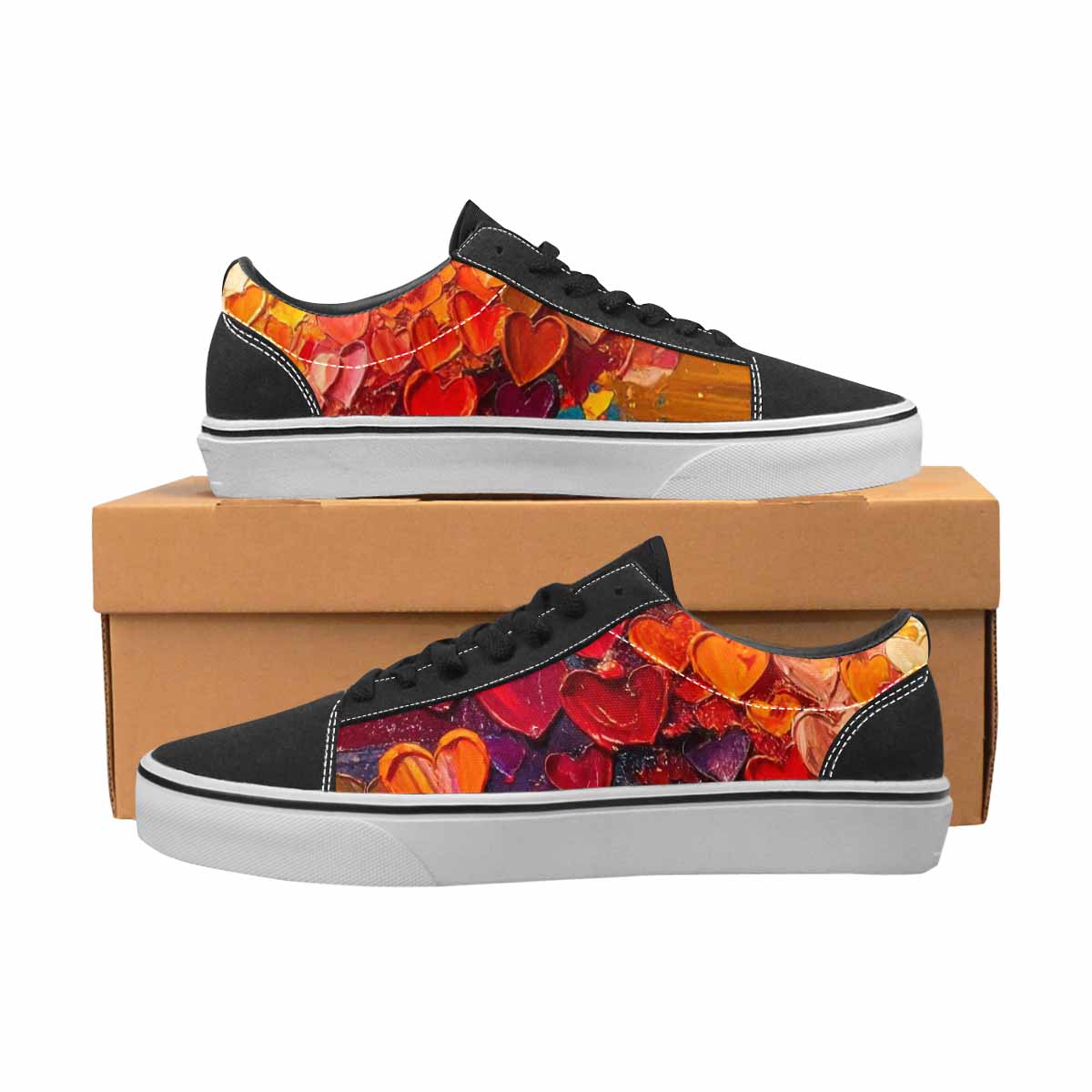 WOMEN'S Heart Burst Lace-Up Canvas Dreamcore Custom Shoes
