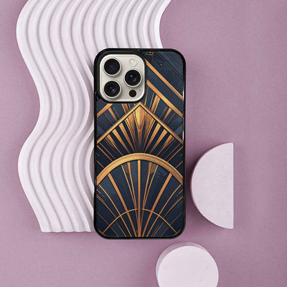 iPhone 16 Pro Max Case — Art Deco Illustration Pattern, Unique Phone Case Design