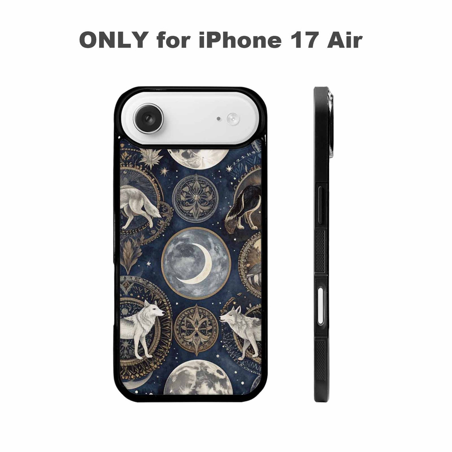 iPhone 17 Air Case — Wolves Everywhere Collage Overlap Small Original, Customized Protective Case