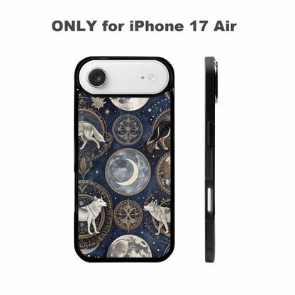 iPhone 17 Air Case — Wolves Everywhere Collage Overlap Small Original, Customized Protective Case
