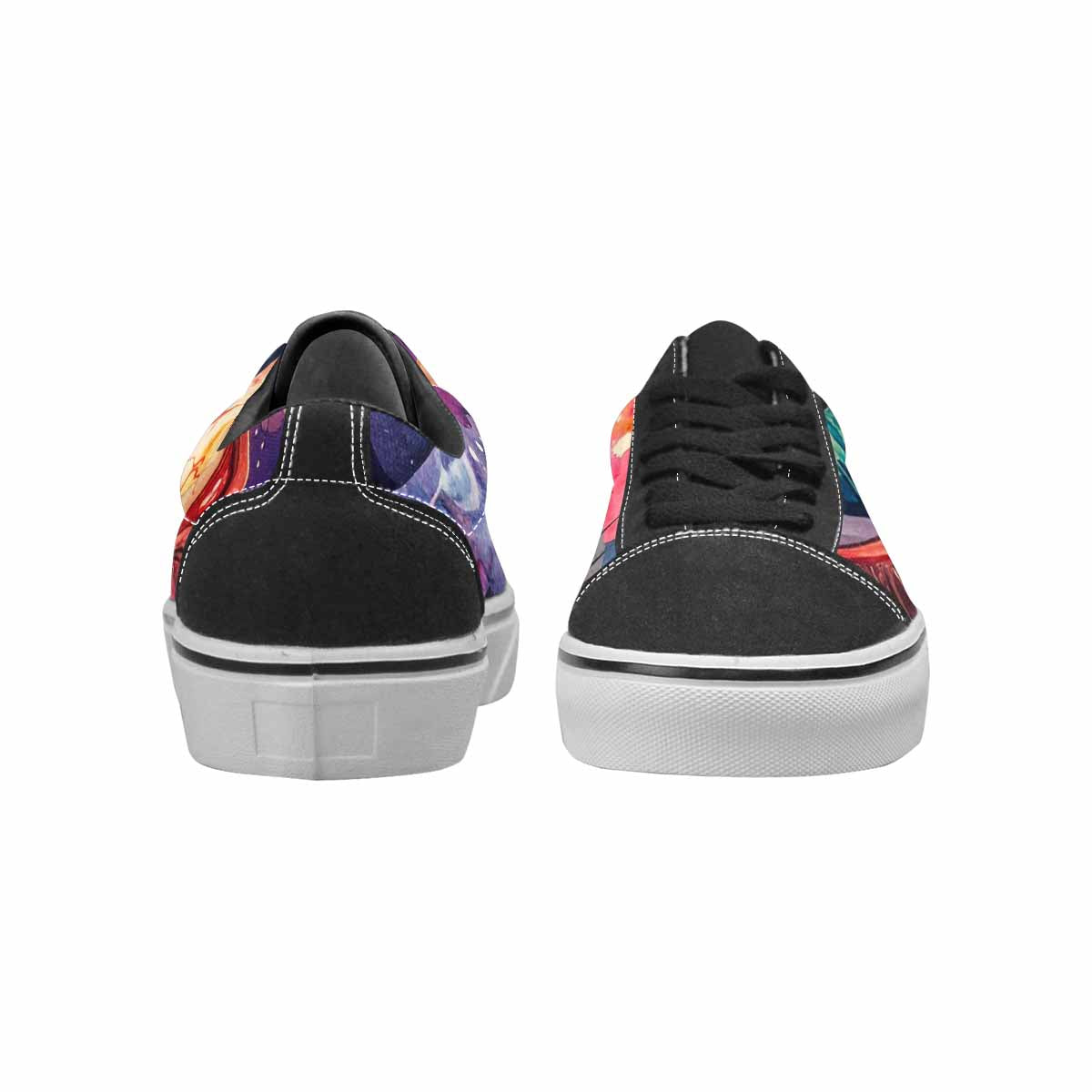 MEN'S Cartoon Eyeballs Galaxy Canvas Lace-Up Neon Fantasy Sneakers