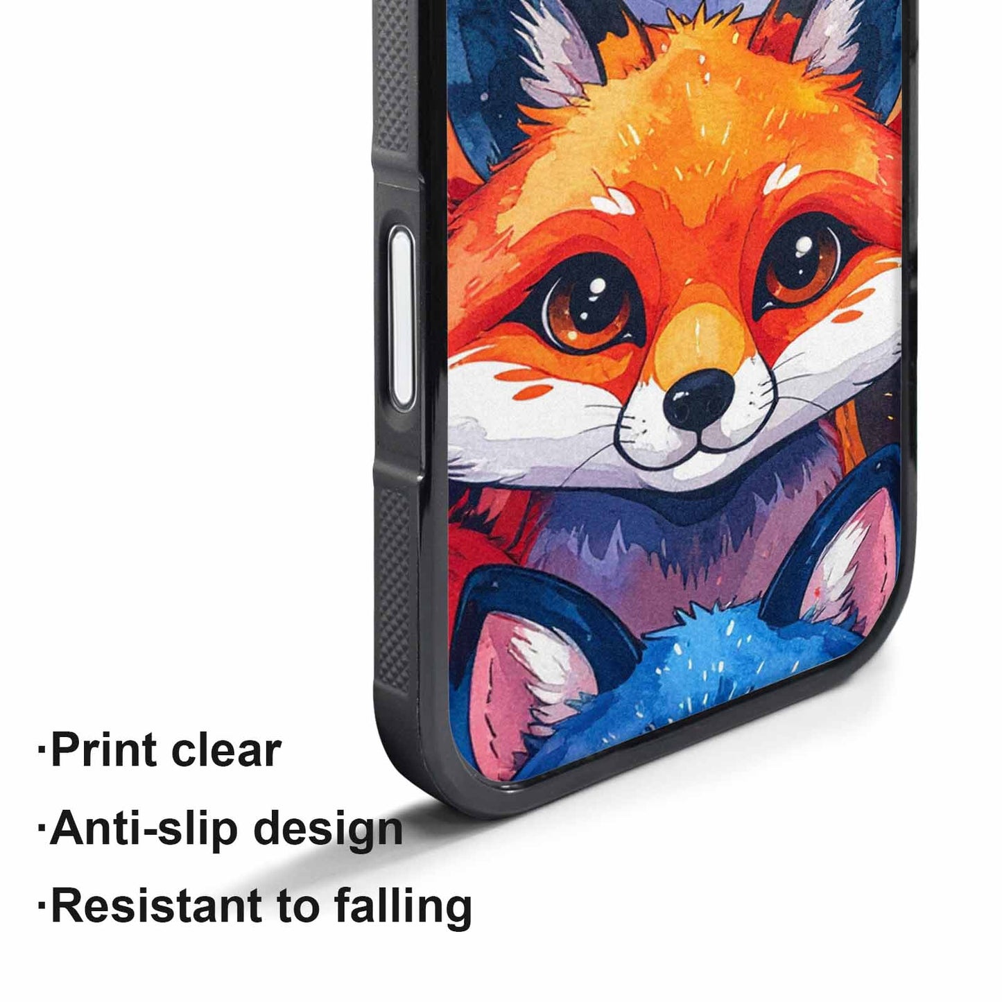 iPhone 17 Air Case — Watercolor Kawaii Fox Faces Watercolor Abstract, Personalized Phone Case