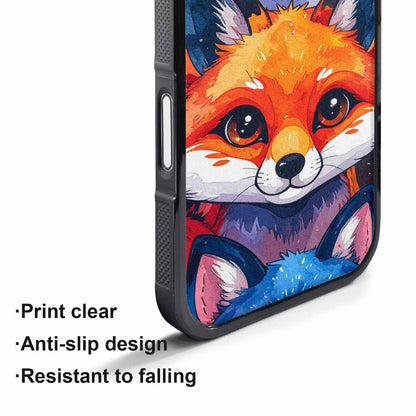 iPhone 17 Air Case — Watercolor Kawaii Fox Faces Watercolor Abstract, Personalized Phone Case