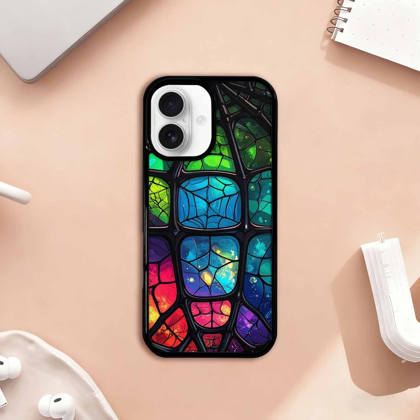 iPhone 17 Case — Neon Camo Spider Camo, Custom Made Phone Cover