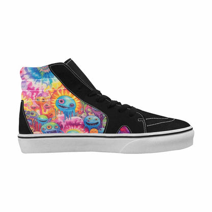 MEN'S Aliens  Tie Dye High Top Canvas Melting Art Sneakers