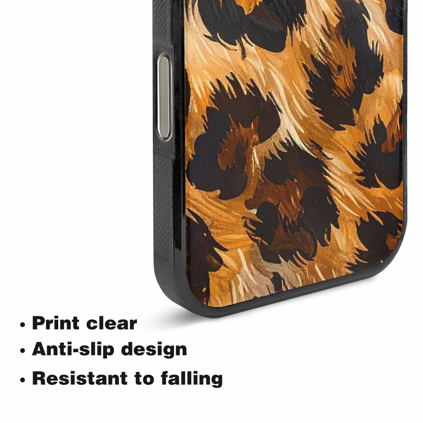 iPhone 16 Pro Max Case — Leopard Soft Airbrush Gradient, Custom Art Phone Cover