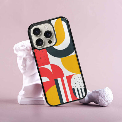 iPhone 16 Pro Case — 1990s Memphis Art Pattern, Customized Protective Case