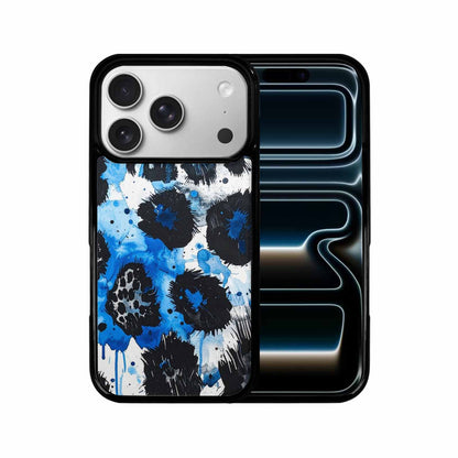 iPhone 17 Pro Case — Animal Print Black Blue Ink Animal, Customized Protective Case
