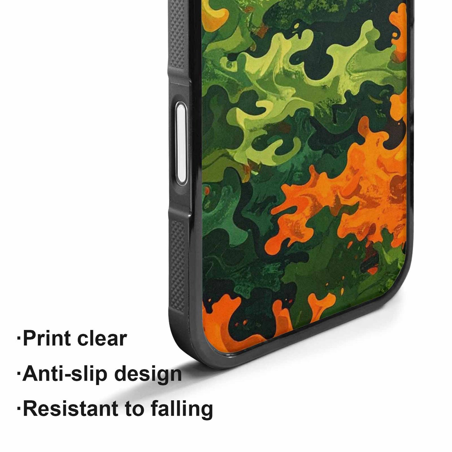 iPhone 17 Case — Small Military Camouflage Blotch Camo, Custom Print Case Cover
