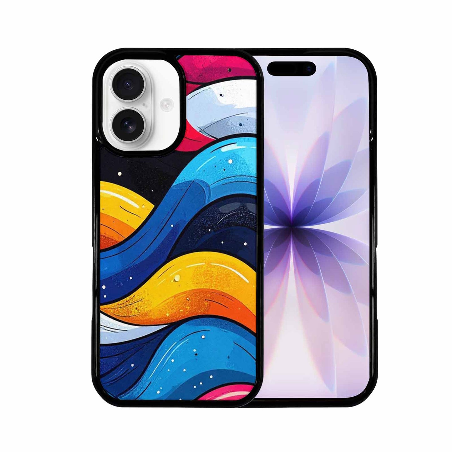 iPhone 17 Case — Glossy Winter Wave Cartoon Cute, Custom Print Case Cover
