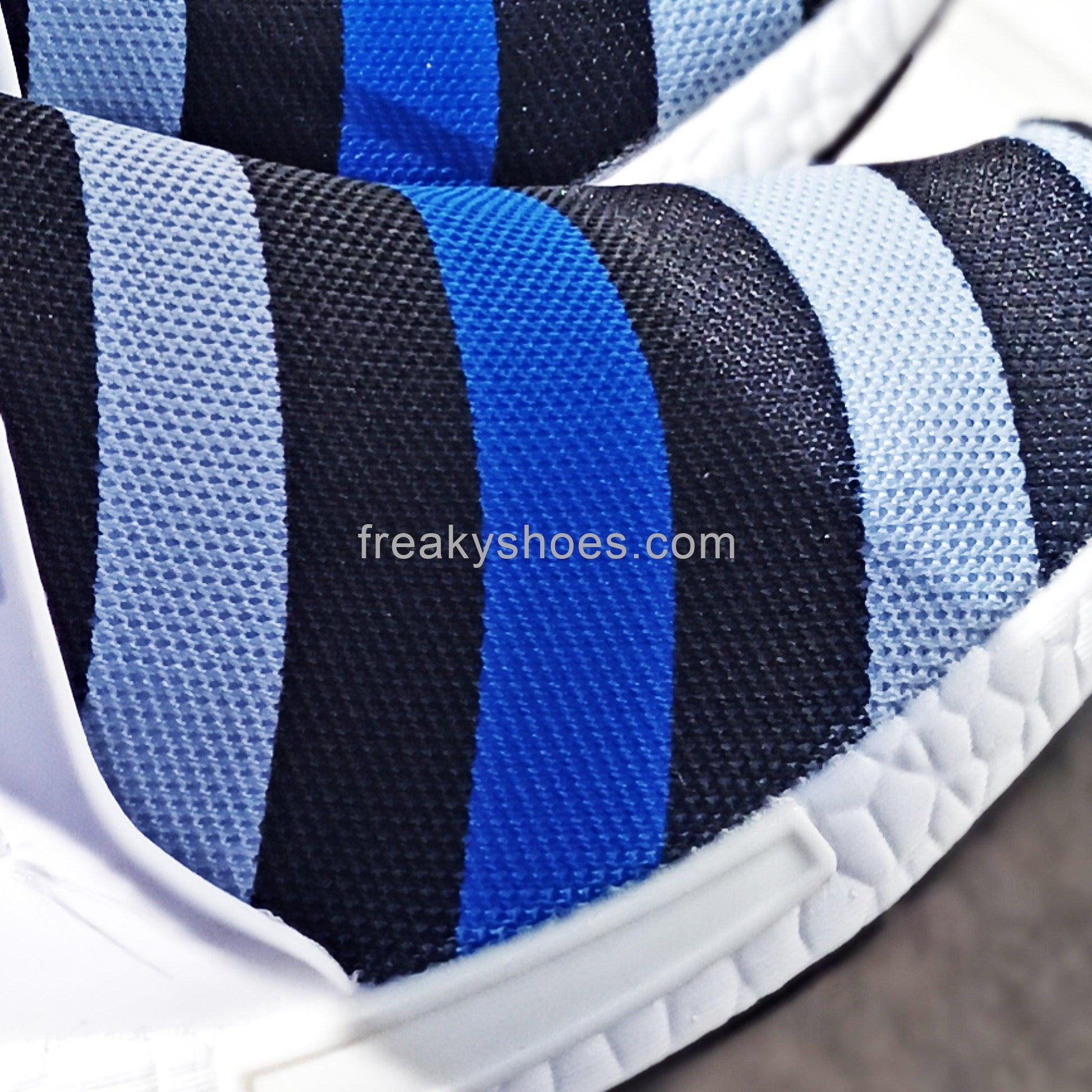 Viking Silver Blue Wearable Bold Art - Freaky Shoes | Custom Art Sneakers