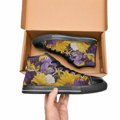 MEN'S Nonbinary Flag Color High Top Canvas Dreamcore Custom Shoes