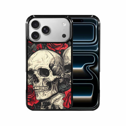 iPhone 17 Pro Max Case — Seamless Tileable Pattern Of Gothic Skulls, Custom Designed Case Cover