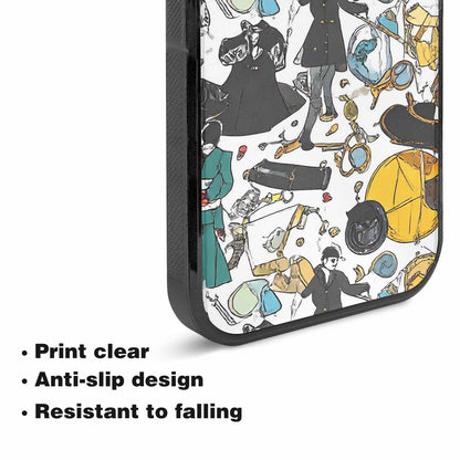 iPhone 15 Plus Case — Noir Spy Silhouette Pen Ink Noir, Custom Art Phone Cover