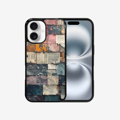 iPhone 16 Case — Distressed Grunge Texture Pattern Hundreds Of, Custom Printed Phone Case