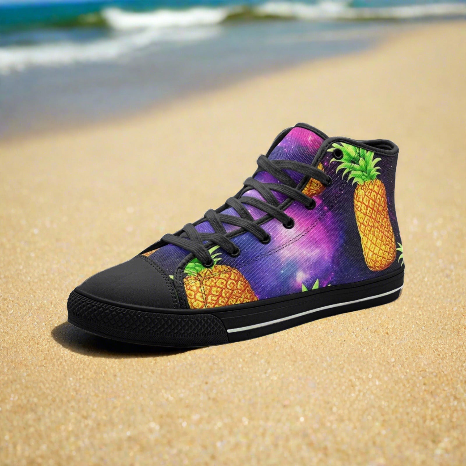 Peacock Silver Blue Wearable Bold Art - Freaky Shoes | Custom Art Sneakers