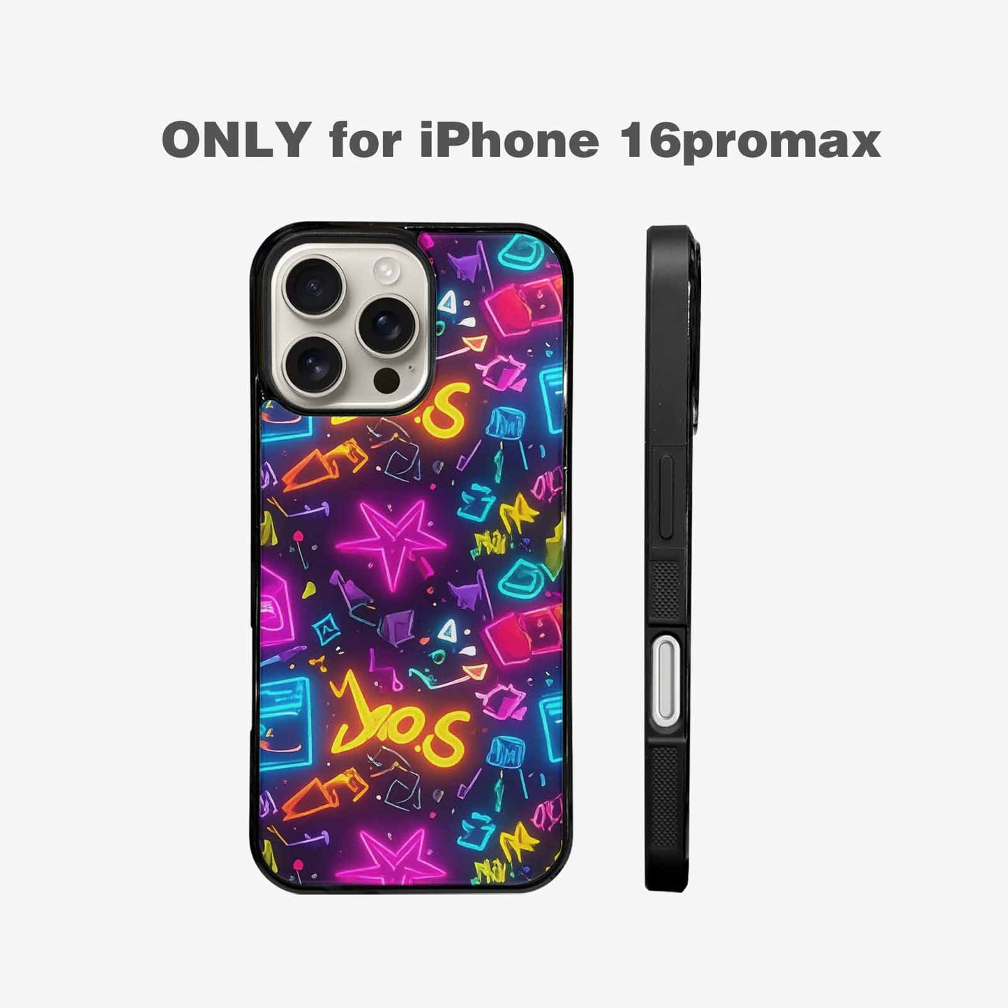 iPhone 16 Pro Max Case — 80s Retro Motif 80s Retro Motifs, Custom Designed Case Cover
